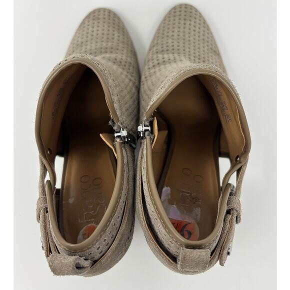 Franco Sarto Dale Heel Bootie Leather Taupe - Picture 6 of 7